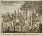 2330 De Nieuwe Grot van Rozendael op Zyde. Achter by de Visch Vyver te sien, 1718