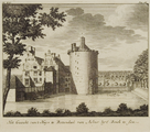 2341 Het Gezicht van 't Huys te Rozendael van Achter by 't Bosch te sien, 1718