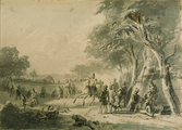 2737 Voorstudie voor schilderij 'De 10 daagse veldtocht', 1826-1844