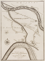 2802 Nieuwelijx gegraavene doorvaart bij Pannerden getrokken van de Waal in de Rijn, 1709-1720