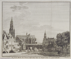 3895 De groote Markt, het Princenhof, Stad huis en Hoofd Kerk te Arnhem, 1741
