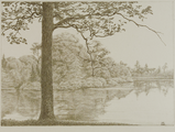 4055-0001 Het park - de groote vijver - 1906, 1906
