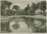 4055-0005 Het park - de nieuwe vijver - 1907, 1907