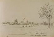 4183-0001 Renkum met de oude kerk, 1846
