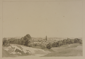 4185-0019 Gezicht op Arnhem uit het n.w (met Galgenberg), 1770-1795