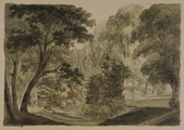 4185-0027 Parkgezicht met waterval (Klarenbeek), 1770-1795