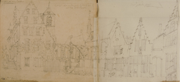 4186-0023r Raadhuis en kerk van St. Jan de Doper te Roosendaal, [1767-1783]