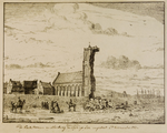 973 De kerktooren en herberg van Egmond op Zee ingestort 27 november 1741,