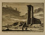 978 Afbeelding van de ingestorte Tooren en Herberg te Egmond aan Zee, den 27 November 1741, 1741