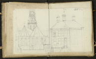 4186-0025fis Gezicht op een kerk en naastgelegen gebouw te Etten?, [ca. 1768]