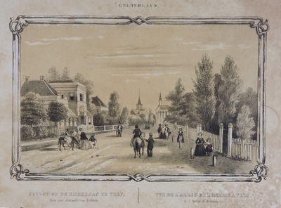 118 Gezigt op de Kerklaan te Velp één uur afstands van Arnhem - Vue de l'Allée de l'Eglise à Velp à 1 heure d'Arnhem, ...