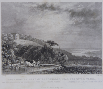 6 The Country seat of Rhederoord near the river IJssel- Maison de Campagne de Rhederoord près de la Rivière ...