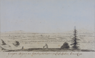 105 Gezigt te Biljoen van het amphitheater op Cleef, Rees en Emerik exc, ca. 1790