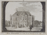 3 't Huis Middagten van vooren door de voorpoort te zien, 1743