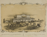 15 Het station der Rijnspoorwegmaatschappij, te Arnhem. Le station du chemin de fer Rhenau, a Arnhem, 1850