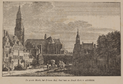 162 Groote Markt, het Princen Hof, Stad huis en Hoofd kerk te Arnhem, 1907