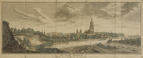 17 De stad Arnhem te zien van de hoogtens naar den Eltenerberg, 1741