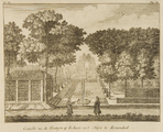 1505-III-162B4rood-0009 No.VI: Gezicht na de Fonteyn op de Laen na't Huys te Rozendael, 1718