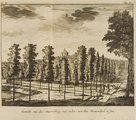 1505-III-162B4rood-0012 No. IX: Gezicht van den Starrenberg van onder, aen den Rozendael te sien, 1718