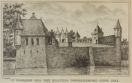 1505-S267-1903-0003 'T Voorhof van het kasteel Doornenburg, anno 1732, 1903
