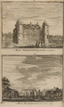 1505-XII-4Q-0028 't Huis Slangenburg bij Deutichem van agteren - 't Huis Slangenburg van vooren, 1743, 1773