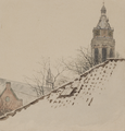 105 [Toren van de Eusebiuskerk in de winter], 1881-1914