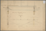 29 Bouwtekening van de brug in de Slaagseweg over de Zeldertse Wijde Wetering bij gemaal Zeldert onder Hoogland, [ca. 1890]