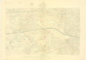 11486 Grijze topografische kaart van het gebied tussen Kootwijk, Hoog Soeren en Hoog Buurlo op de Veluwe, met ...