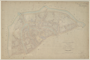 11251 Kopie van het originele kadastraal minuut-plan van het noord-westelijk deel van de oude binnenstad van ...