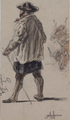 1157 Man met hoed en wandelstok in Londen, [1862]