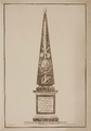 1766 Gedenkteken voor Johan Luzac die op 12-1-1807 bij de ramp in Leiden omkwam, opgericht in de Pieterskerk, 1831-1879
