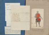2-0087 Ridder Willem, heer van Hoorn en Altena, voor de maskerade in 1845, 1845