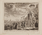 2193 Lijk van Gillis van Ledenberg, buiten 's- Gravenhage in kist opgehangen anno 1619, 1776