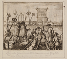 2196 Lijken der geëxecuteerde Wederdopers aan de Galg, buiten aan de Volwijk gehangen in den jare 1535, 1624