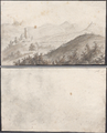 258-0015 Landschap met kasteelruïne, 1860