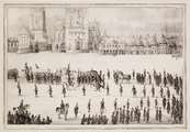 3285 Lijkstoet van de generaal Dibbets op het Vrijthof te Maastricht, 1840