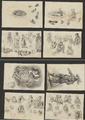 3608 Tekeningen en schetsen van Amsterdamse typen en vogels, 1848-ca. 1860