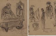 3671 Straatventster in Amsterdam - Diverse Amsterdamse typen, 1848-1860