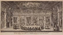 3829 Afbeelding van de Treves-kamer op het Hof in 's-Gravenhaage: met het maandags kongres, of de weekelijksche ...