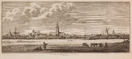 3843 De stad Middelburg van de zuidzijde te zien, 1744, 1751