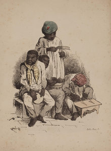 4120-0002 Orkest van een baljaar partij (Neger dans), 1850