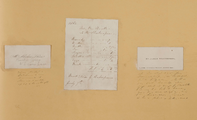 4215-0015 Visitekaartjes en boodschappenlijstje, 1862