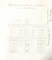 1-0062 no. 53 Voorgevel van een nieuw te bouwen huis in de Weerdjesstraat van N. Niemeijer, 1854