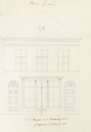 1-0081 no. 72 Voorgevel, 1855