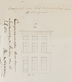 2-0037 no. 34. Voorgevel van het te bouwen huis door H. Brugman, 1854