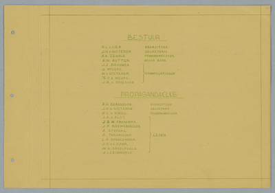 6-0015 Bestuur en propagandaclub , 1946