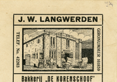 6-0001 Bakkerij De Korenschoof : J.W. Langwerden, 1934