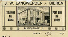 6-0002 J.W. Langwerden : bakkerij De Korenschoof, 1933