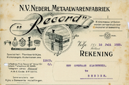 8-0001 N.V. Nederl. Metaalwarenfabriek Record , 1933