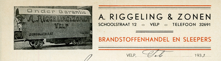 8-0004 A. Riggeling & Zonen : brandstoffenhandel en sleepers, 1933